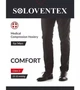 Компрессионные чулки для мужчин COMFORT с открытым носком бежевые, 2 класс, 23-32 мм рт.ст. (рост 165-180см), размер XXL - изображение 2