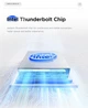Мережевий адаптер 10GbE RJ45 10G Ethernet Thunderbolt 3/4 USB4 Алюмінієвий корпус з вентилятором устройство подключается по принципу Plug-and-play на macOS Win Intel certification - зображення 7