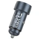 Автомобильное зарядное устройство с быстрой зарядкой HOCO Z57A |USB+Type-C, 30W| Cерый - изображение 4