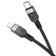 Кабель с быстрой зарядкой Lightning Apple iPhone HOCO X109 Energy |1м, PD27W| Черный - изображение 1