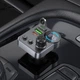 Автомобильный FM-трансмиттер модулятор с быстрой зарядкой HOCO E86 Alegria |2USB/Type-C PD48W+QC3.0| Черный - изображение 9