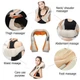 Роликовый массажер для спины, шеи и поясницы Massager of neck kneading - изображение 10