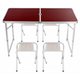 Стіл зі стільцями алюмінієва валіза для пікніка та риболовлі Folding Table - изображение 3