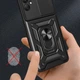 Протиударний чохол Armor Ring + захиcт камери для Samsung Galaxy A05 (A055) Simon case чорний - зображення 11