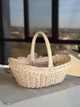 Пасхальная корзина 36х26х33см hand-made MIS LT бежевая с кремовым декором - изображение 3