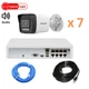 Комплект відеонагляду на 7 вуличних камер Hikvision 2Mp-IP-DS-2CD1023G2-LIUF-Hybridlight з мікрофоном - зображення 1