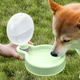 Поїлка Hippie Dog 2309SPBL7336 Green 350 мл для собак котів складана - зображення 2