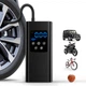 Портативный автомобильный компрессор Lesko JN-8055 6000mah беспроводной с дисплеем фонариком Type-C - изображение 3