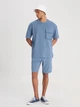 Шорты хлопковые короткие мужские Lee L241671 XL Синие (8684555041170) - изображение 2