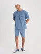 Шорты хлопковые короткие мужские Lee L241671 XL Синие (8684555041170) - изображение 3