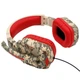 Дротові ігрові навушники iPega Gaming PG-R005, 3.5mm, Noice Reduction, 1.2m, Comouflage-Red - зображення 6
