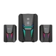 Акустика XTRIKE ME Wired Speaker SK-612, 5W, 2x3W, RGB, USB, AUX, black - изображение 3