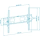 Кронштейн для телевізора WALFIX M-18B VESA 600х400 32"-65" 40кг Black - зображення 2