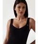 Топ бесшовный в рубчик Guess XS-S черный V5RP05Z3KH0 50530 - изображение 2