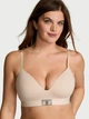 Бюстгальтер Victoria’s Secret Shine Patch T-Shirt Wireless Bra бежевий розмір 32B - зображення 4