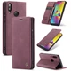Чохол-книжка CaseMe із нубуку для Samsung A40 Бордовий - зображення 9