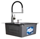 Мойка из нержавеющей стали AQUAMILL 5050 decor + смеситель со съемным изливом + дозатор + решетка + сифон - изображение 11