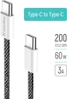 Кабель ColorWay Type-C - Type-C (braided cotton) (PD Fast Charging 60W) 3.0А 2 м Черный (CW-CBPDCC068-BK) - изображение 2