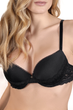 Бюстгальтер push-up з мереживом чорний Leilieve 4100 80B - зображення 2