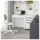 Компьютерный стол MICKE 73х50 см IKEA 302.130.76 белый - изображение 7