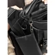 Велика шкіряна жіноча поясна сумка бананка Sambag DynamicDart чорна - зображення 12