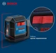 Лінійний лазерний нівелір Bosch Professional GLL 12-22 (зелений лазер, 12 м) з батарейками та чохлом (24939) - зображення 6