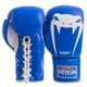 Перчатки боксерские кожаные на шнуровке VNM GIANT Pro (размер 10oz, Синий) (VL-5786_Синий_10_унции) - изображение 1