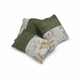 Комплект декоративних подушок Firanka Flowers 39х39см 2шт, 41х27см 1шт молочні із зеленим (п_0760) - зображення 1