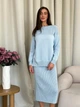 Джемпер вязаный ART KNIT Katrin Голубой L/XL - изображение 6