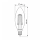 Лампа світлодіодна Videx 299075 Filament LED C37FA 6W E14 2200K 220V - зображення 2