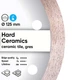 Круг алмазний Distar Hard ceramics 11115048010 125*1,4/1,0*8*22,2 мм - зображення 2