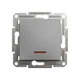 Выключатель одноклавишный Schneider Electric Asfora EPH1400171 с подсветкой антрацит - изображение 1