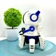 Робот на радіокеруванні Robot танцює мелодії підсвічування Біло-Синій (J1066A) - зображення 9