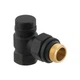 Комплект для підключення радіатора кутовий Raftec BLACK 1/2' DKU11-B - зображення 7