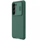 Карбоновая накладка Nillkin Camshield (шторка на камеру) для Samsung Galaxy S23+ Зеленый / Deep Green - изображение 3