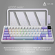 Бездротова механічна клавіатура Ajazz AK650 Flying Fish Switch - Purple (AK650-FF-PWB) - зображення 15