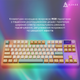 Клавіатура бездротова Ajazz AK870 Jasmine Switch підсвітка, жовтий (AK870-JS-YWG) 305776 - изображение 11