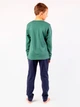Пижама для мальчика Фламинго Simple зеленая 253-090 146 см - изображение 3