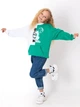 Свитшот для девочки Mevis Mickey Mouse белый с зеленым 4026-03 116 см - изображение 3