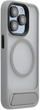 Etui Evelatus Rubber Coated MagSafe With Stand Case do Apple iPhone 15 Silver (EVEAPP15RMSCS) - obraz 1