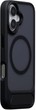 Etui Evelatus Rubber Coated MagSafe With Stand Case do Apple iPhone 16 Black (EVEAPP16RMSCB) - obraz 1