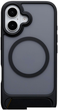 Etui Evelatus Rubber Coated MagSafe With Stand Case do Apple iPhone 16 Black (EVEAPP16RMSCB) - obraz 2