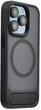 Etui Evelatus Rubber Coated MagSafe With Stand Case do Apple iPhone 16 Pro Black (EVEAPP16PRMSCB) - obraz 1