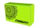 Блок для йоги EasyFit EVA с рисунком салатовый 4701771 - изображение 1