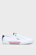 Чоловічі білі кеди BRADY MEN BASIC Pepe Jeans 45 PMS30816 - зображення 1