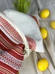 Великодній рушничок лляний для кошика Промінь 45х30 см Червоний - зображення 4