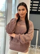 Тонкий женский свитер пудрового цвета 31739 One Size - изображение 4
