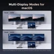 Концентратор USB 8-in-1 UGREEN CM639 Revodok Pro USB HUB DisplayPort 4K, HDMI 4K, Type-C, Type-A, PD100W для ПК, ноутбуків, XPS, ThinkPad, Surface Pro Grey (35625) - зображення 5