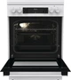 Плита Gorenje GK6C5WF комби, 71л, 60x60см, дисплей, IconLed, чугун, белый - изображение 2