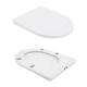 Унитаз напольный Qtap Swan Ultra Quiet с сидением Soft-close 640x360x835 мм QT16222182TW White - изображение 9
